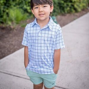 Blue Quail Boys Mint Green Pull-On Shorts 3T